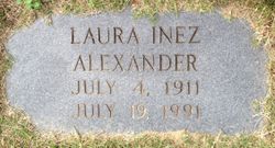 Laura Inez <I>Shockley</I> Alexander 