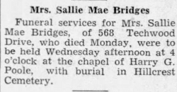 Sallie Mae <I>Adams</I> Bridges 