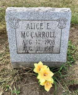 Alice E McCarroll 