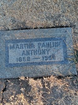 Martha Pauline “Lena” <I>Harmon</I> Anthony 
