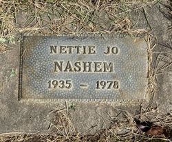 Nettie Jo “Jo” <I>Williams</I> Nashem 