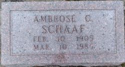 Ambrose Christian Schaaf 