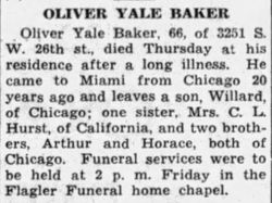 Oliver Yale Baker 