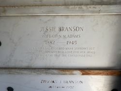 Jessie <I>Branson</I> Adams 