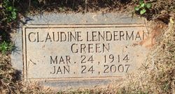 Claudine Ritchie <I>Lenderman</I> Green 