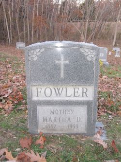 Martha D <I>Cochran</I> Fowler 