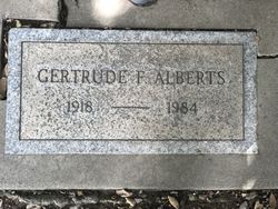 Gertrude F Alberts 