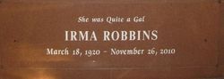 Irma Doris <I>Gevurtz</I> Robbins 