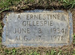 Amanda Ernestine “Ernie” <I>Mullins</I> Gillespie 