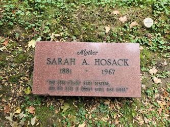 Sarah Ann <I>McCracken</I> Hosack 