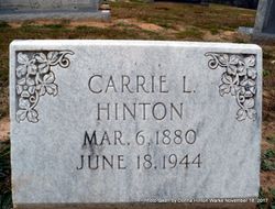 Carrie Lee <I>Davis</I> Hinton 
