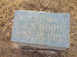 Infant son of S. & N. Boone 