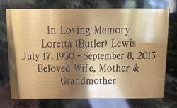 Loretta <I>Butler</I> Lewis 