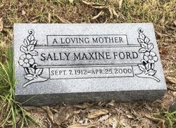 Sally Maxine <I>McWhorter</I> Ford 