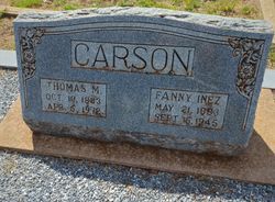 Fannie Inez <I>Strong</I> Carson 