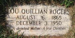 Lou <I>Quillian</I> Rogers 