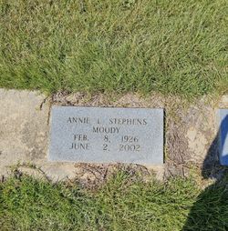 Annie L. <I>Stephens</I> Moody 