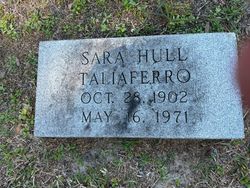 Sara Saunders <I>Hull</I> Taliaferro 