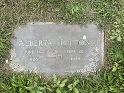 Alberta B. “Bee” <I>Holbrook</I> Holton 