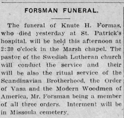 Knute H Forsman 