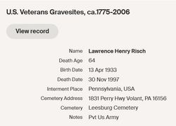 Lawrence Henry Risch 