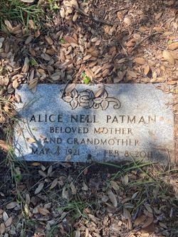 Alice Nell <I>Pynson</I> Patman 