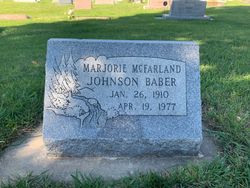 Marjorie <I>McFarland</I> Johnson Baber 