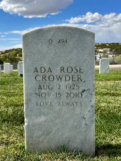 Ada Rose <I>Addington</I> Crowder 