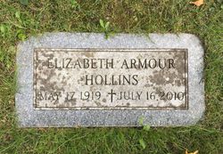 Mary Elizabeth <I>Armour</I> Hollins 