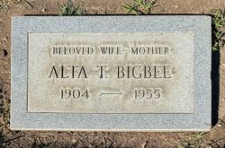 Alta Thelma <I>Casaday</I> Bigbee 