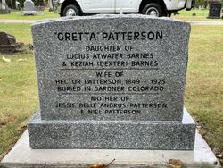 Euretta Marila “Gretta” <I>Barnes</I> Patterson 