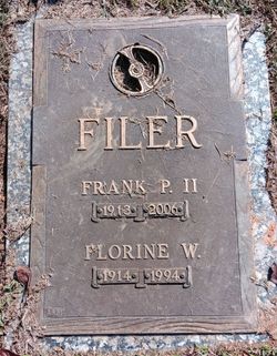 Florine <I>Weller</I> Filer 