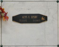 Alys Lenore <I>Raymond</I> Lusby 