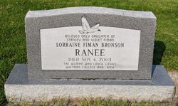 Lorraine Gale “Ranee” <I>Fiman</I> Bronson 