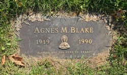 Agnes M <I>Logue</I> Blake 