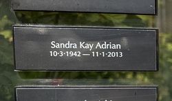 Sandra Kay <I>Staver</I> Adrian 