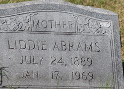 Lidia Lee “Liddie” <I>Harris</I> Abrams 