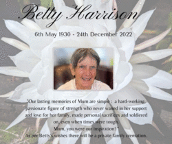 “Betty” Harrison 