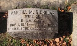 Martha M <I>Nicholas</I> Barziza 