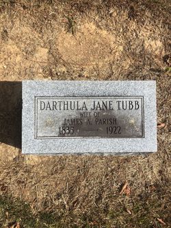 Darthula Jane <I>Tubb</I> Parish 