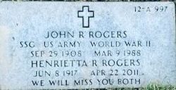 SSGT John R. P. Rogers Sr.