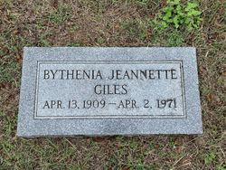 Bythenia Jeannette Giles 