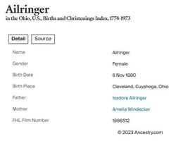 Carrie K <I>Ailringer</I> Politzer 
