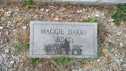 Mary Elizabeth “Maggie” <I>Darby</I> Jaynes Bolt 