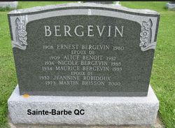 Alice <I>Benoit</I> Bergevin 
