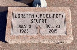 Loretta “Sis” <I>Jacquinot</I> Sevart 