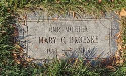 Mary C <I>McGann</I> Broeske 