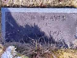 Bessie Pearl <I>Weaver</I> Adams 