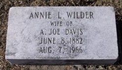 Annie <I>Wilder</I> Davis 