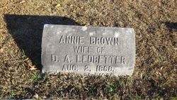 Annie Pinckney <I>Brown</I> Ledbetter 